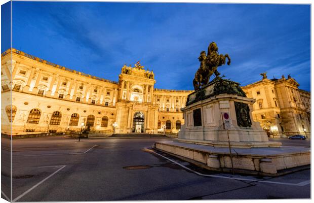 The Vienna Hofburg palace - most famous landmark in the city Canvas Print by Erik Lattwein