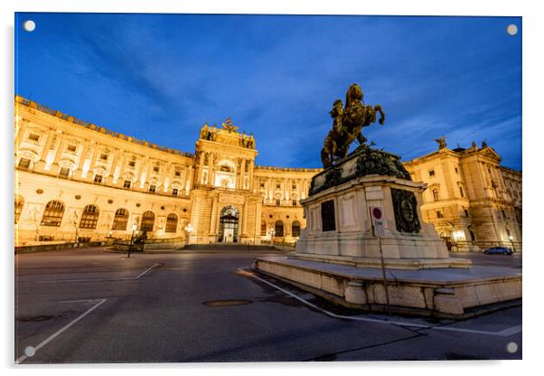 The Vienna Hofburg palace - most famous landmark in the city Acrylic by Erik Lattwein