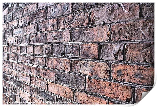 Bricks Print by Maria Tzamtzi Photography
