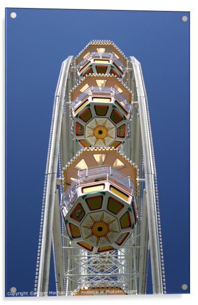 Mesmerizing Fairground Ferris Wheel Acrylic by Roger Mechan