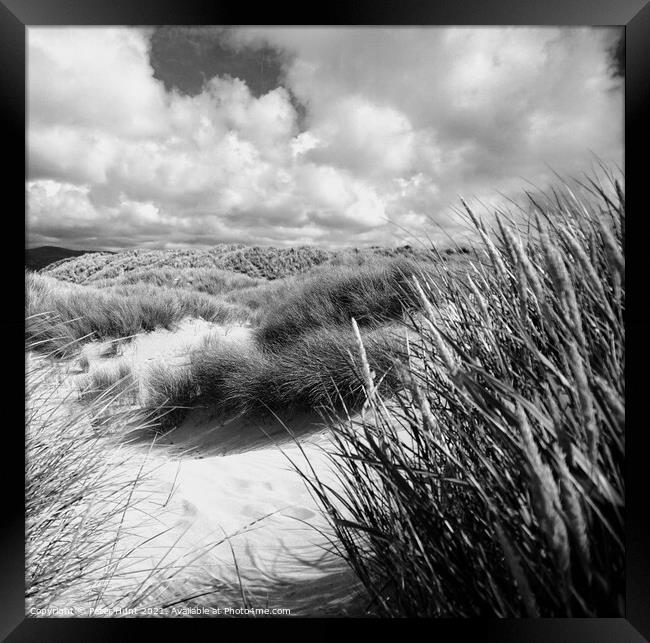 Sand dunes Framed Print by Peter Hunt