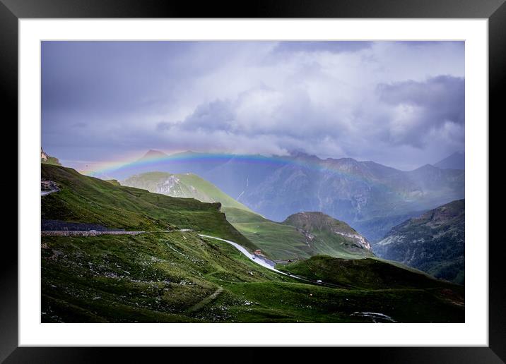 Grossglockner High Alpine Road in Austria Framed Mounted Print by Erik Lattwein