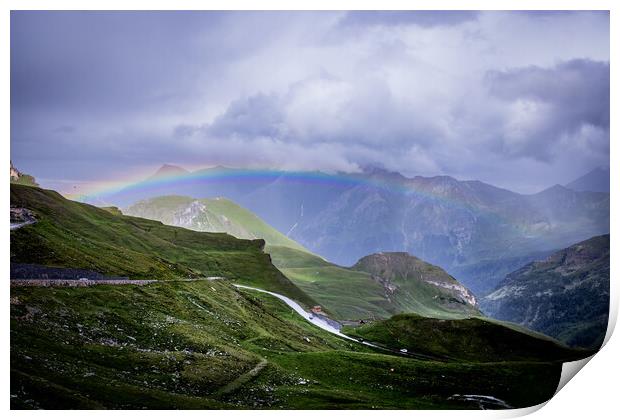 Grossglockner High Alpine Road in Austria Print by Erik Lattwein