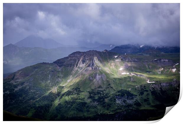 Grossglockner High Alpine Road in Austria Print by Erik Lattwein