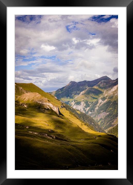 Grossglockner High Alpine Road in Austria Framed Mounted Print by Erik Lattwein