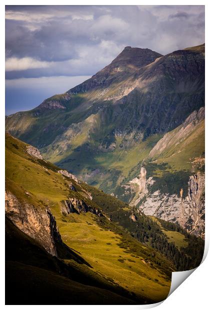 Grossglockner High Alpine Road in Austria Print by Erik Lattwein