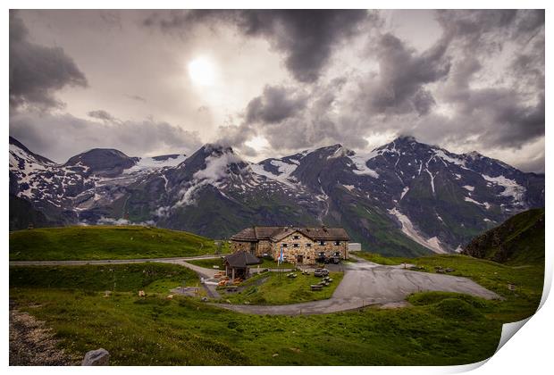 Amazing scenery and typical landscape in Austria - the Austrian Alps Print by Erik Lattwein