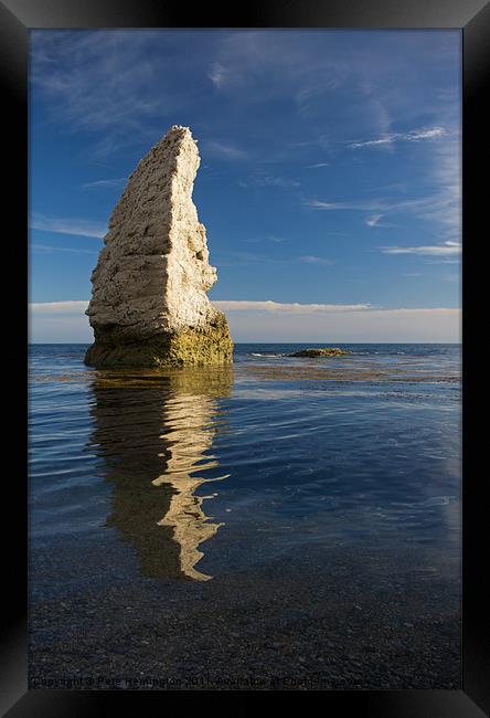 Butter Rock - Dorset Framed Print by Pete Hemington