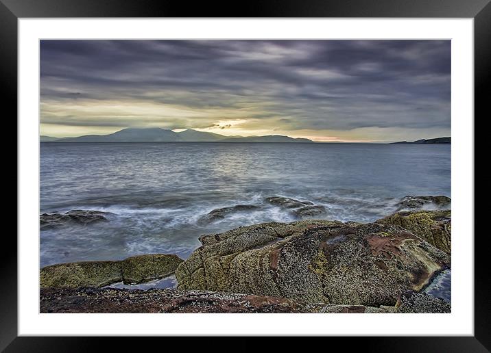 Sunset at Arran Framed Mounted Print by Sam Smith
