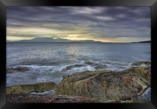 Sunset at Arran Framed Print by Sam Smith