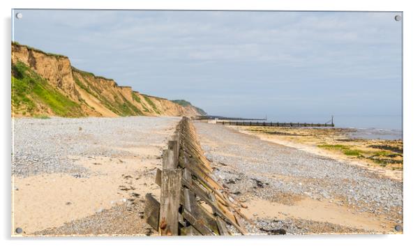 West Runton beach panorama Acrylic by Jason Wells