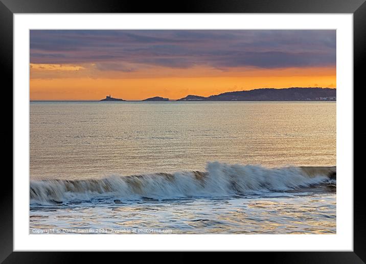 Swansea Bay Framed Mounted Print by Dan Santillo