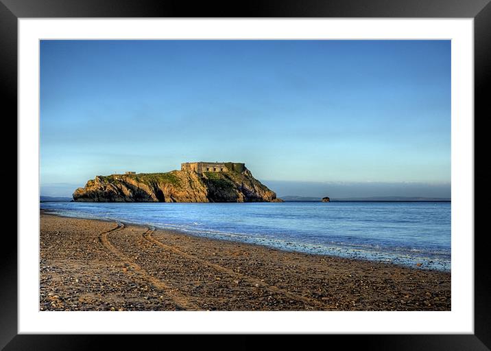 St Catherines Rock, Tenby Framed Mounted Print by Steve Purnell