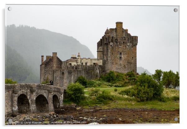 Eilean Donan Castle Acrylic by Chris Haynes