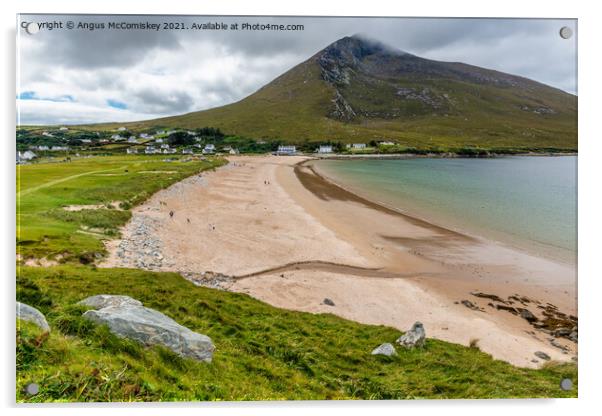 Keel Beach on Achill Island, County Mayo, Ireland Acrylic by Angus McComiskey