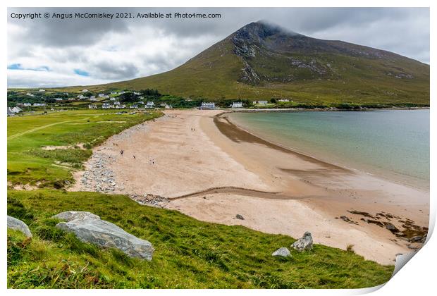 Keel Beach on Achill Island, County Mayo, Ireland Print by Angus McComiskey