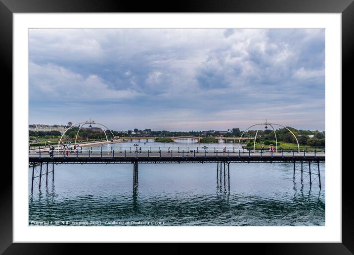 Southport Pier and Marina  Framed Mounted Print by Phil Longfoot