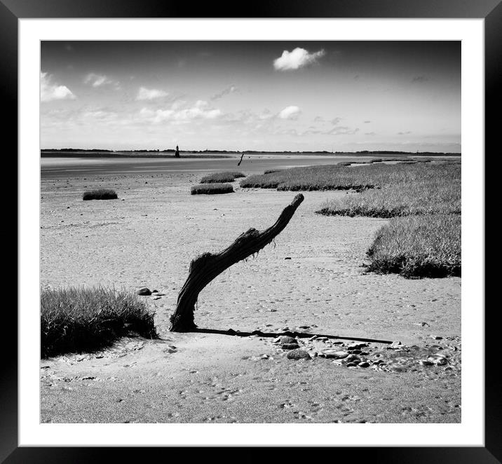 The rugged beach Framed Mounted Print by David McCulloch