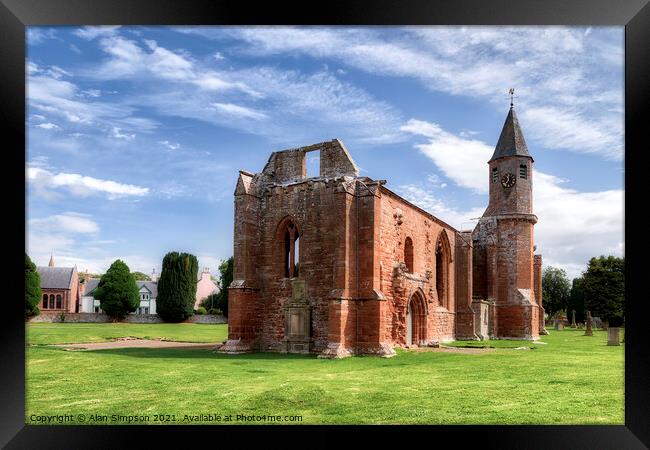 Fortrose Cathedral Framed Print by Alan Simpson