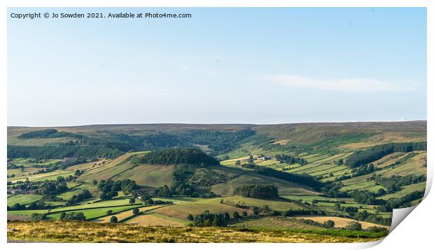 Esk Dale Valley, Yorkshire Print by Jo Sowden