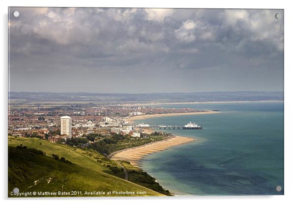 Eastbourne Seafront Acrylic by Matthew Bates