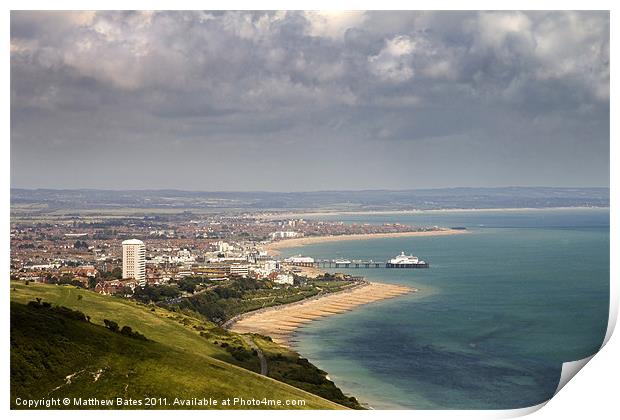 Eastbourne Seafront Print by Matthew Bates