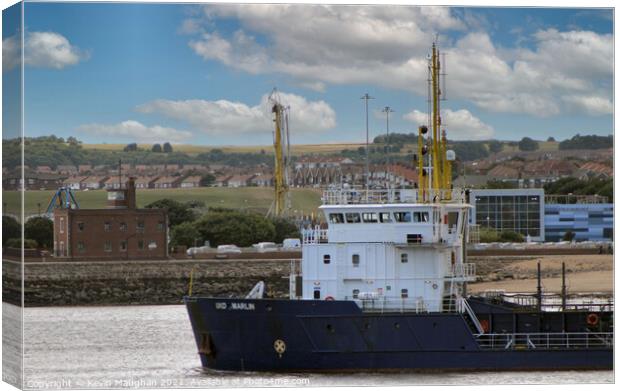 UKD Marlin Leaving The River Tyne Canvas Print by Kevin Maughan