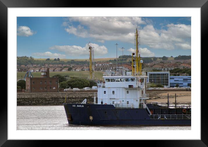 UKD Marlin Leaving The River Tyne Framed Mounted Print by Kevin Maughan