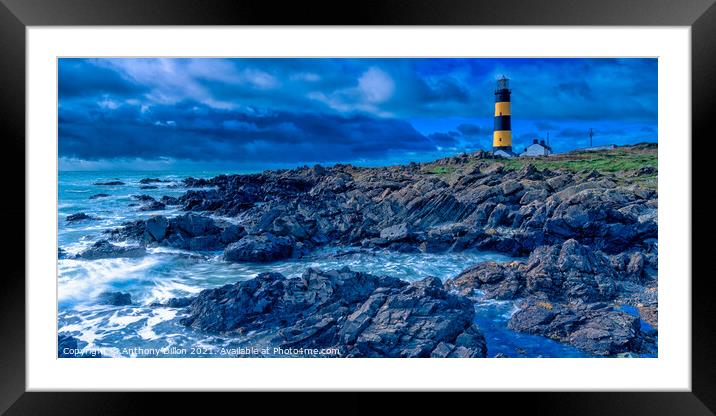 Lighthouse Panoramic Framed Mounted Print by Anthony Dillon