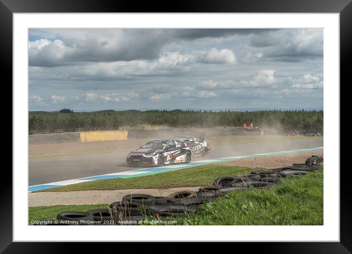 British touring cars  Framed Mounted Print by Anthony McGeever
