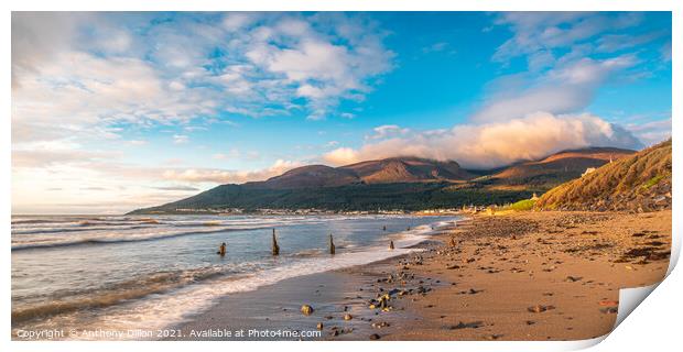 The Mournes  Print by Anthony Dillon
