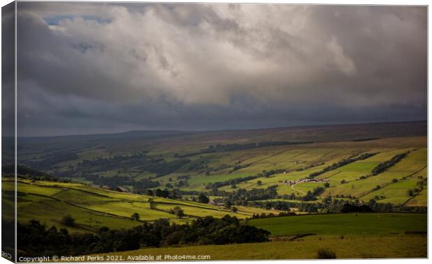Storm over Nidderdale Canvas Print by Richard Perks
