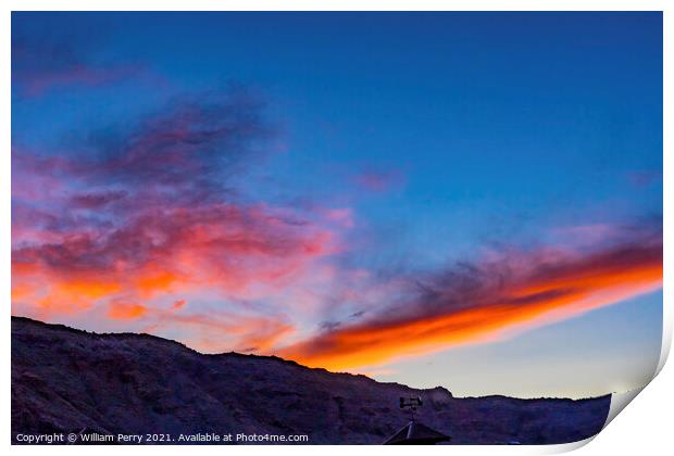 Sunset Sky Moab Utah Print by William Perry