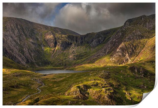 Cwm Idwal Print by Rory Trappe