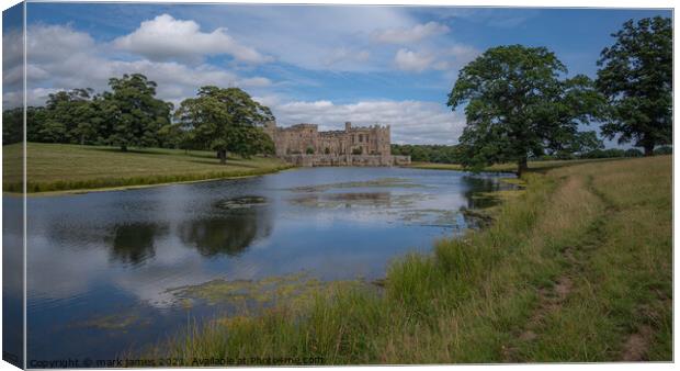 The Castle on the Lake Canvas Print by mark james