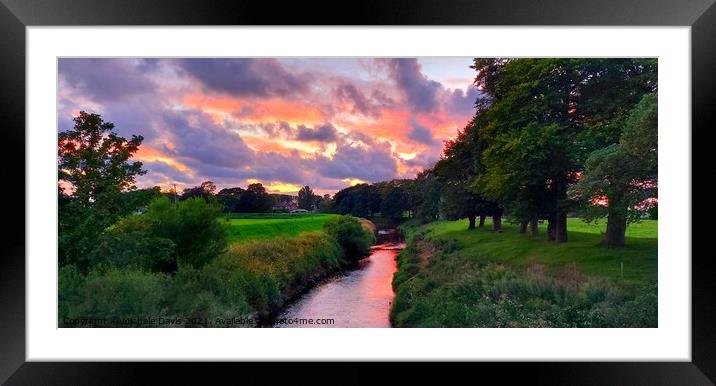 St Michael's on Wyre Sunset Framed Mounted Print by Michele Davis