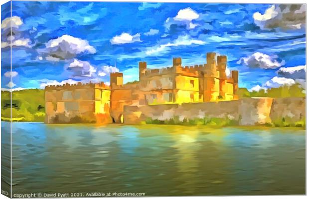 Castle Pop Art Canvas Print by David Pyatt