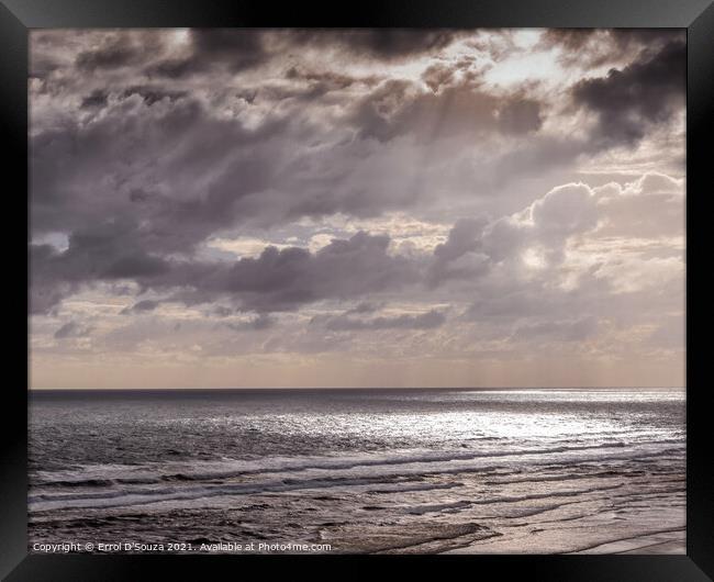 Baylys Beach Sundown Framed Print by Errol D'Souza