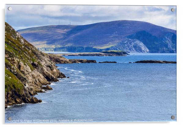 Keem Bay on Achill Island, County Mayo, Ireland Acrylic by Angus McComiskey