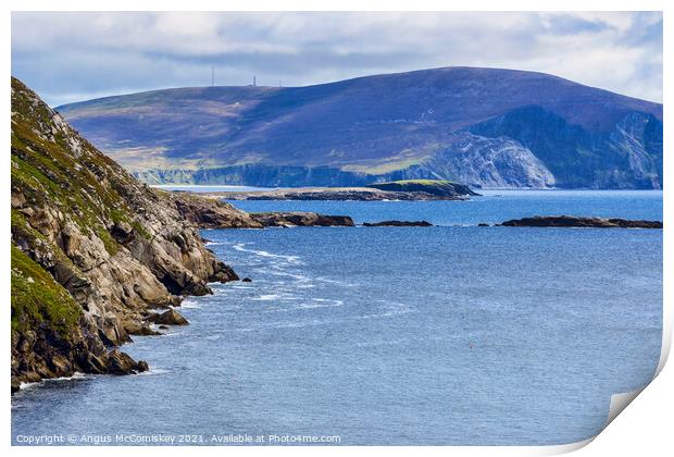 Keem Bay on Achill Island, County Mayo, Ireland Print by Angus McComiskey