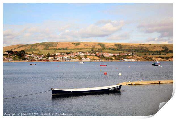 Swanage. Print by john hill