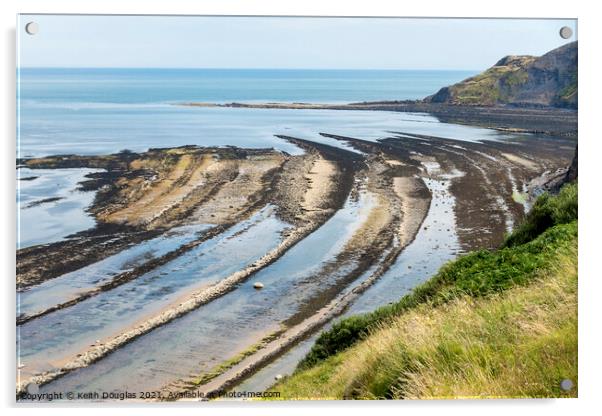 Robin Hoods Bay, North Yorkshire Acrylic by Keith Douglas