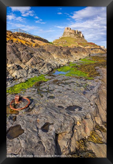 Lindisfarne Castle, Holy Island Framed Print by Jim Monk