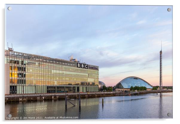 Pacific Quay, Glasgow Acrylic by Jim Monk