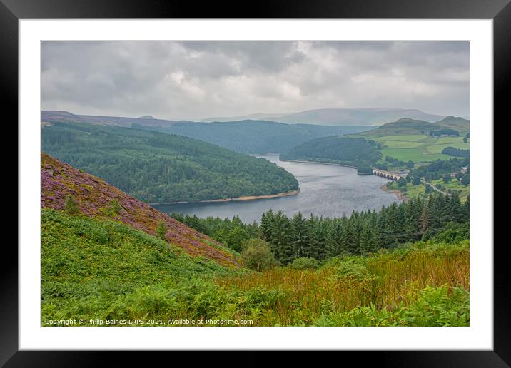 Ladybower Reservoir Framed Mounted Print by Philip Baines