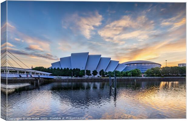 SEC Armadillo and SSE Hydro, Glasgow Canvas Print by Jim Monk