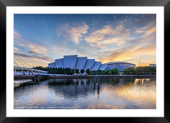 SEC Armadillo and SSE Hydro, Glasgow Framed Mounted Print by Jim Monk