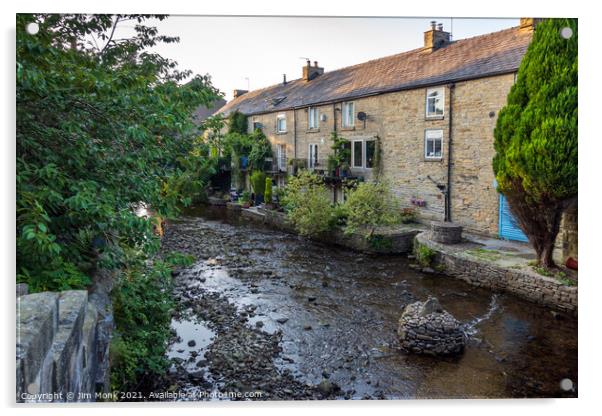 River Sett, Hayfield  Acrylic by Jim Monk