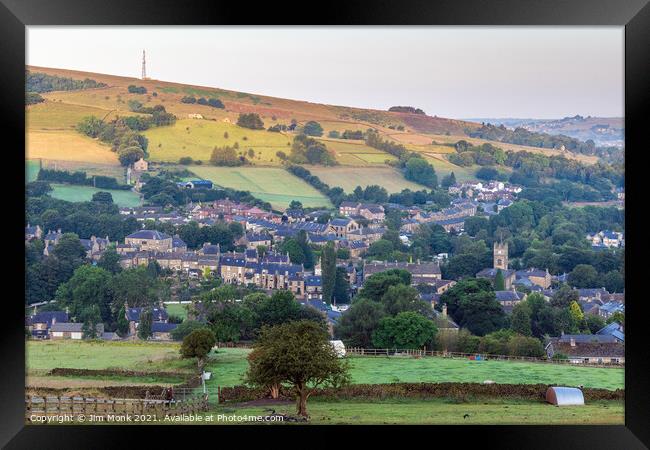 Hayfield Summer Morning Framed Print by Jim Monk