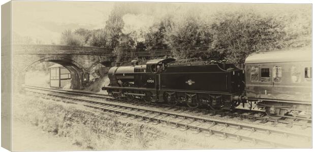 Midland Railway 4F 0-6-0 Steam Engine Canvas Print by Roger Green